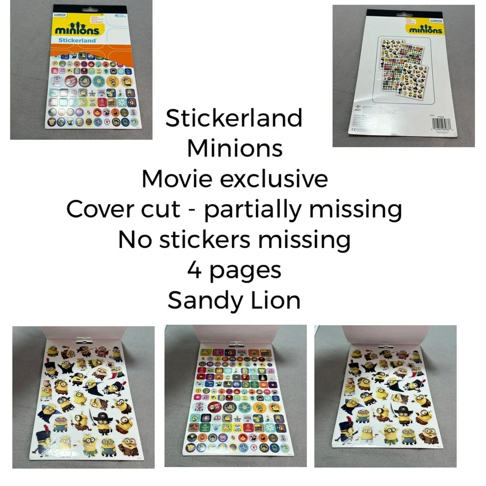 Despicable Me Minions Large Lot Sticker Activity Party Favor Mixed Movie Era NEW